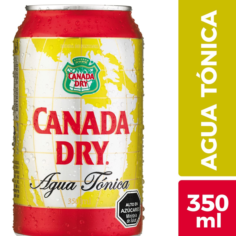 Agua tónica lata Canada dry 350 ml