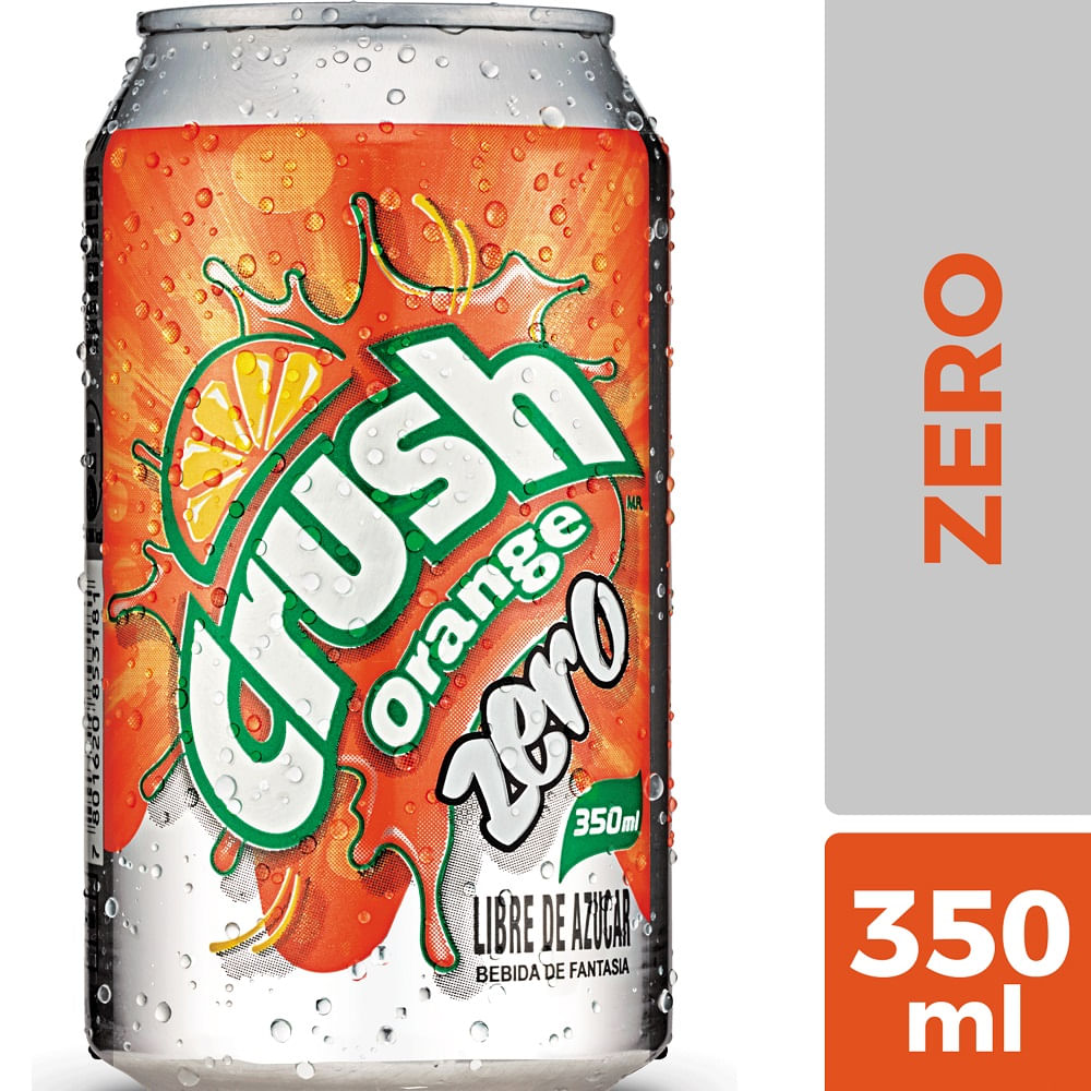 Bebida zero lata Crush 350 ml