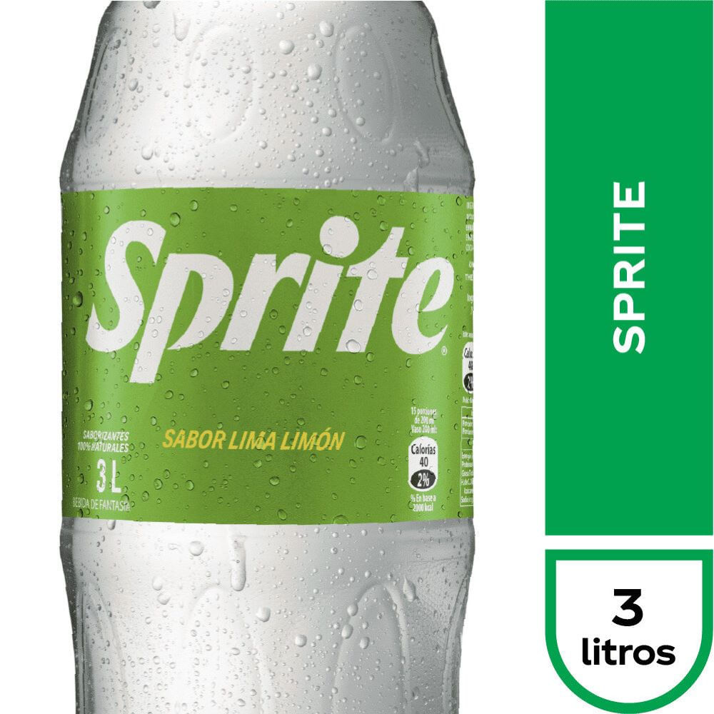 Bebida desechable Sprite 3 L