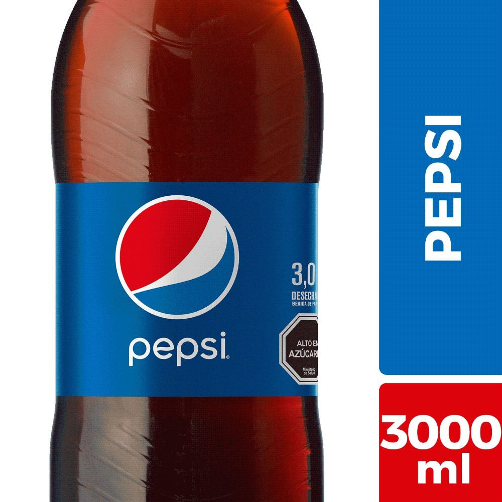 Bebida desechable pepsi 3 L