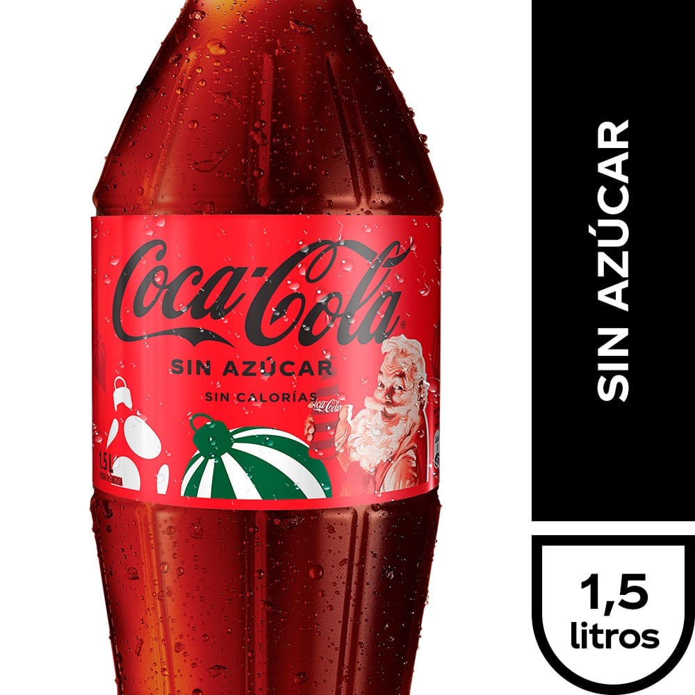 Bebida sin azúcar Coca cola 1.5 l