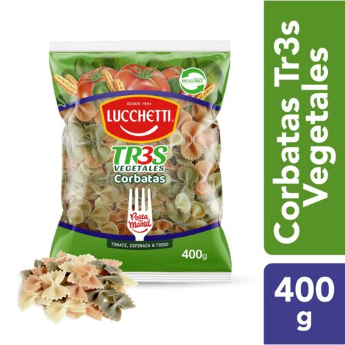 Pasta corbatas tres sabores Lucchetti 400 g