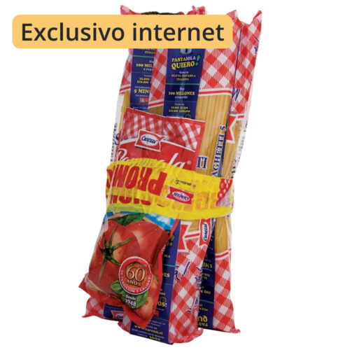 Pack pasta 5 spaguetti N°5 Carozzi 400 g + 1 salsa pomarola