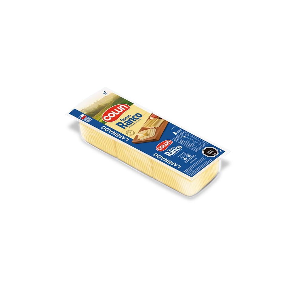 Queso ranco laminado Colun pieza granel 2 Kg