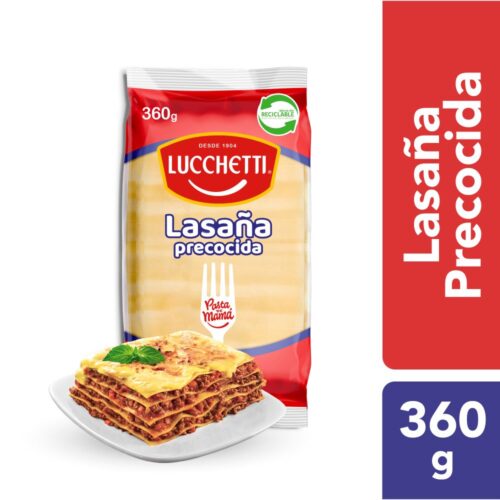 Lasaña precocida clásica Lucchetti 360 g