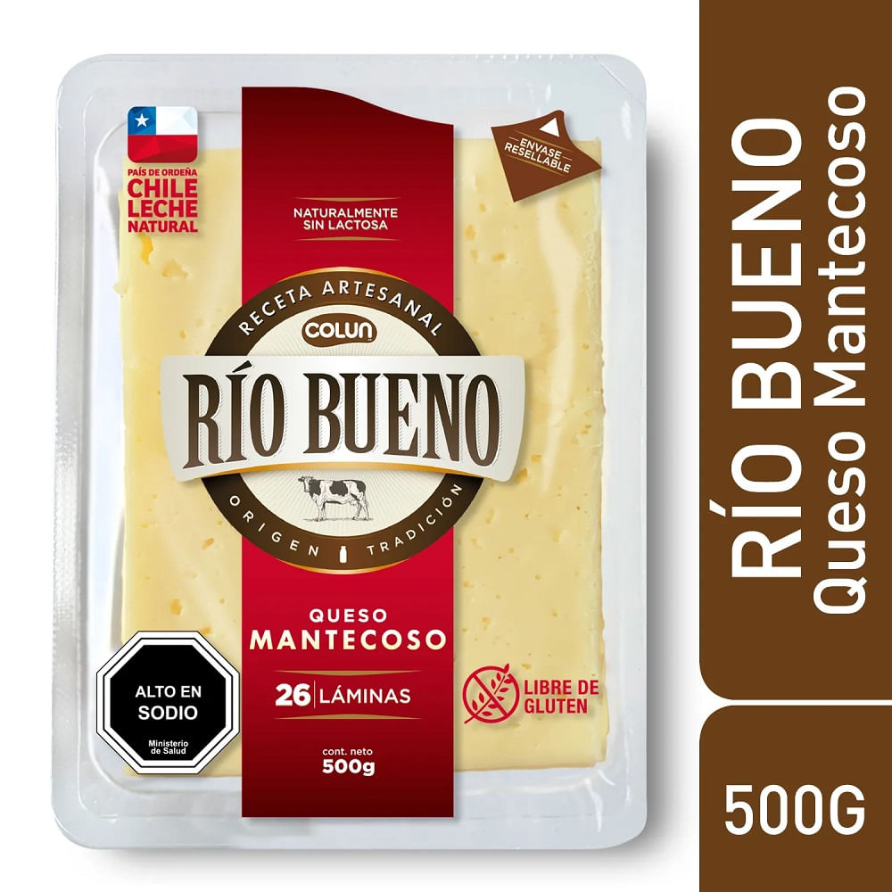Queso mantecoso laminado Rio bueno 500 g