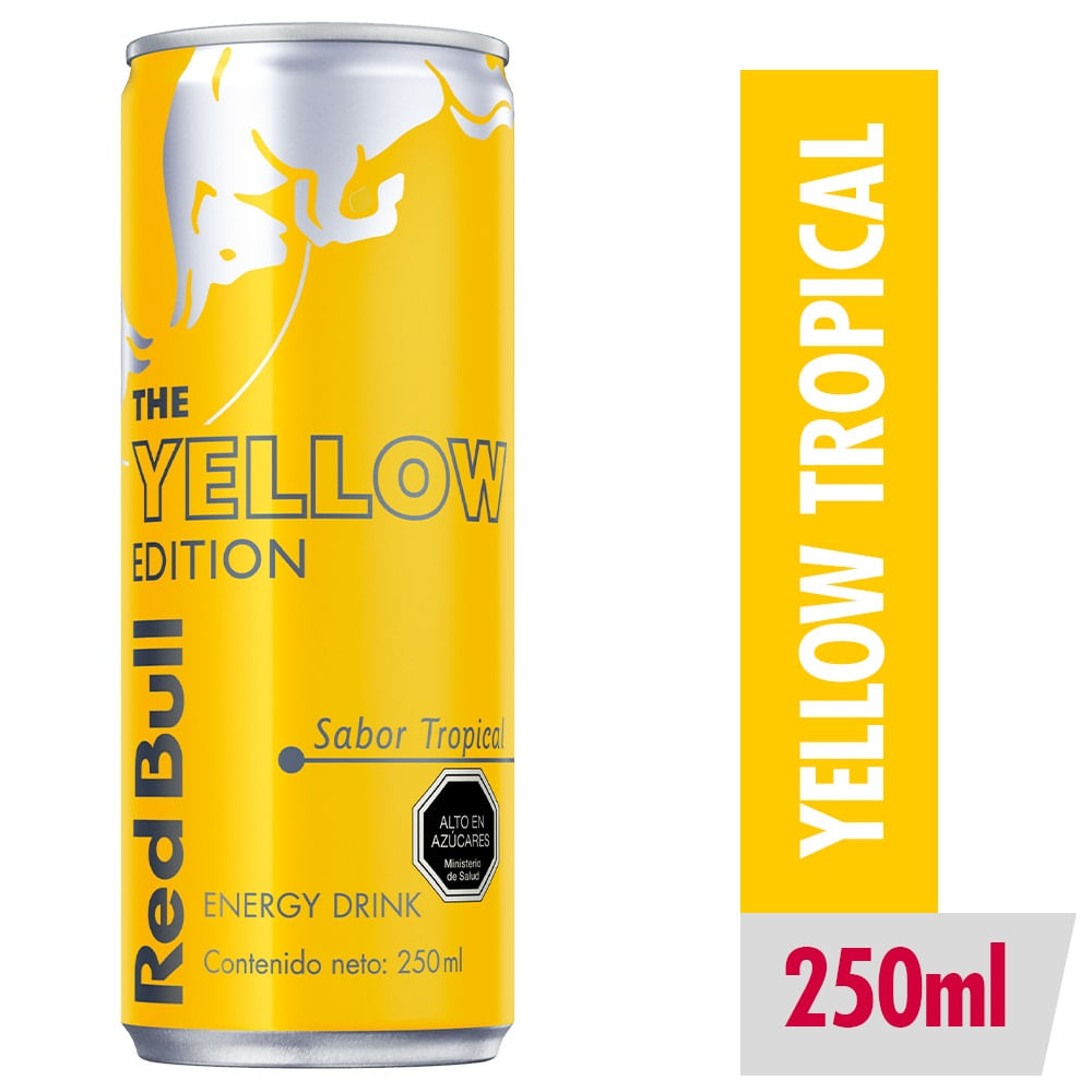 Bebida energética Red Bull yellow sabor tropical 250 ml
