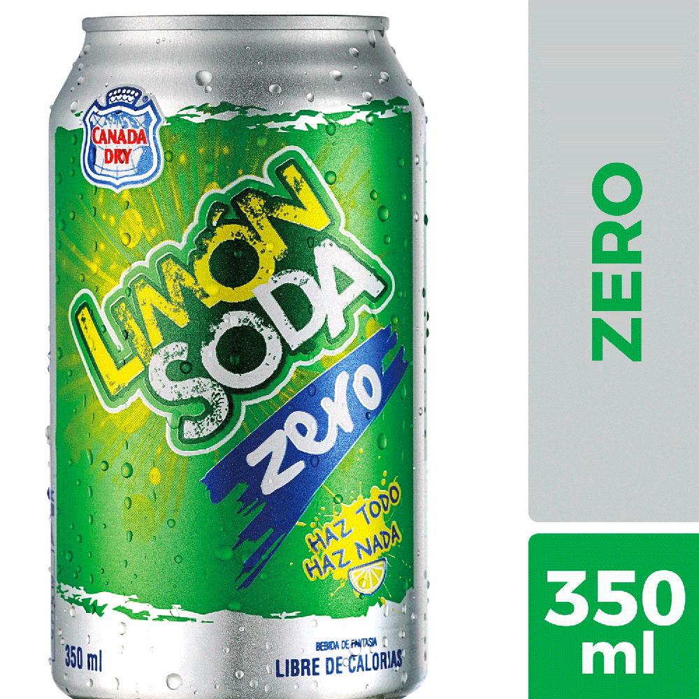 Bebida zero lata Limon soda 350 ml