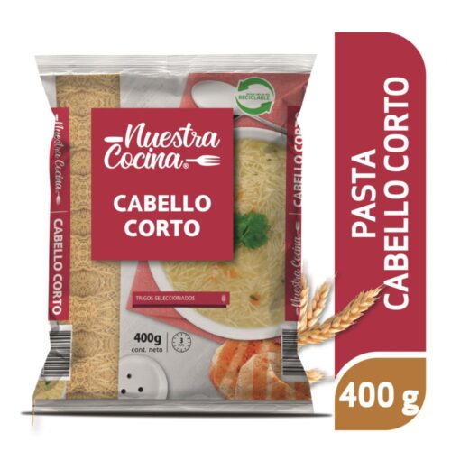 Pasta cabello corto Nuestra Cocina 400 g