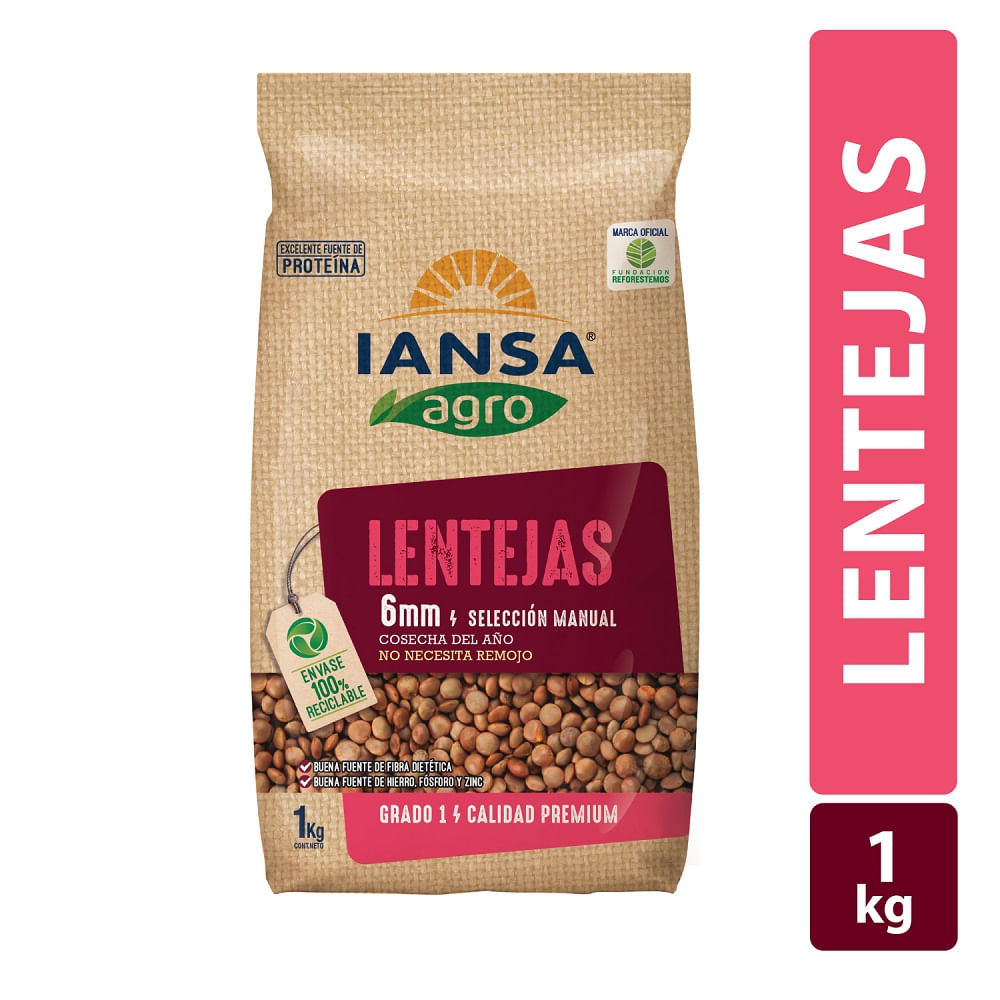 Lentejas 6 mm Iansa agro 1kg
