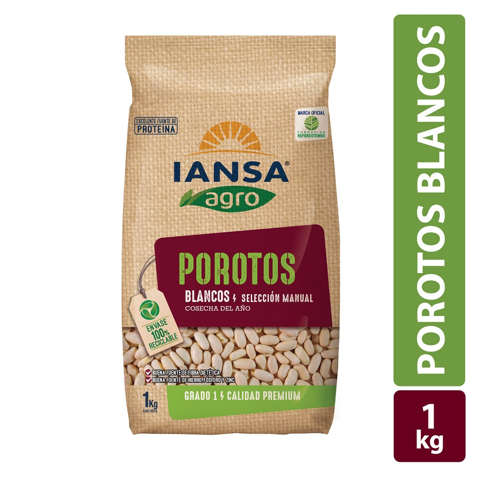 Porotos blancos Iansa agro 1 kg
