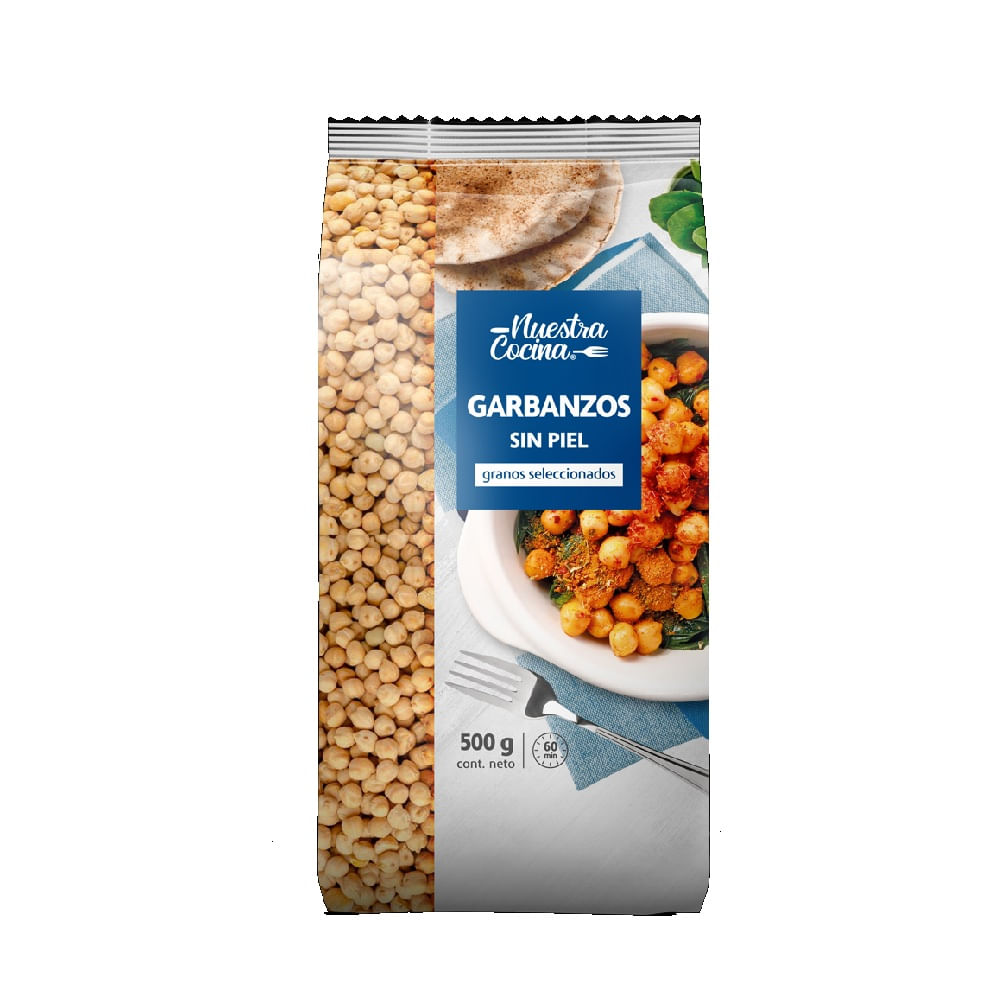 Garbanzos sin piel Nuesta cocina 500 g