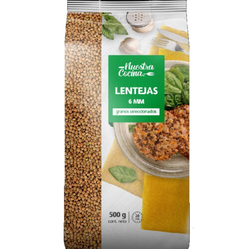 Lentejas 6mm Nuestra cocina 500 g
