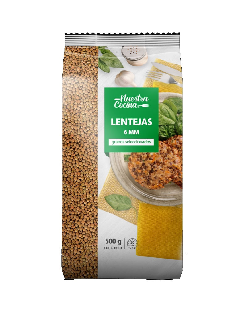 Lentejas 6mm Nuestra cocina 500 g