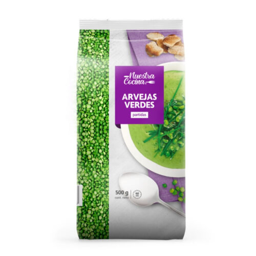 Arvejas verdes partidas Nuestra cocina 500g