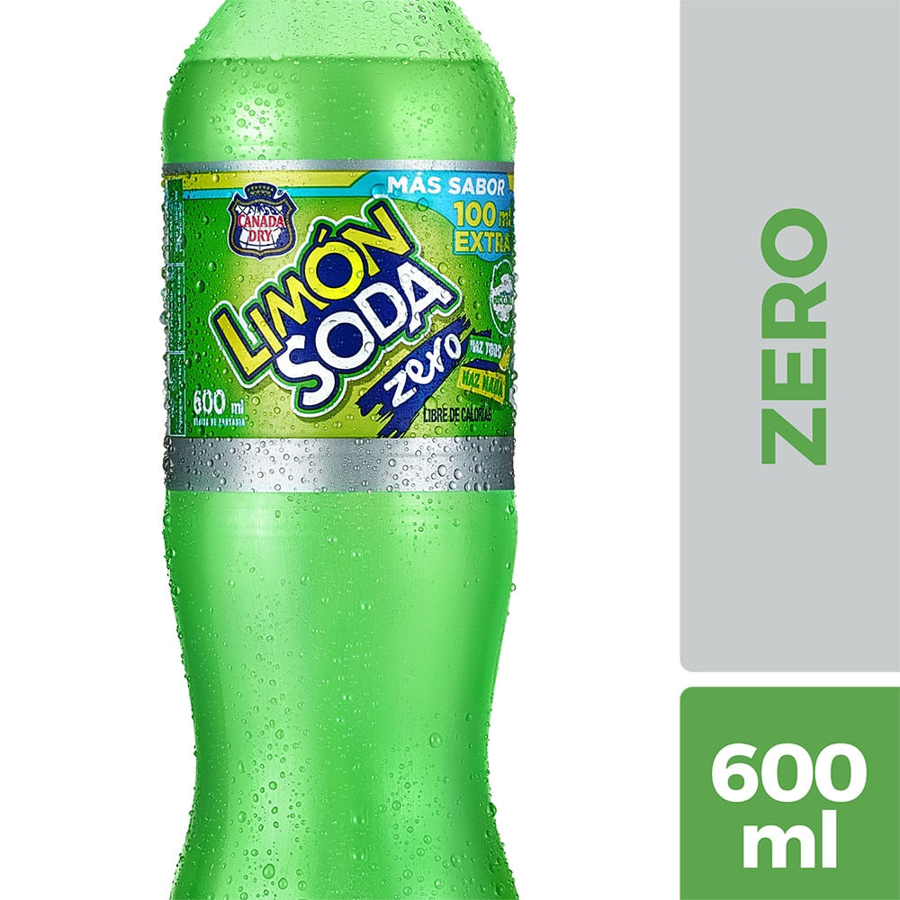 Bebida zero desechable Limon soda 600 ml