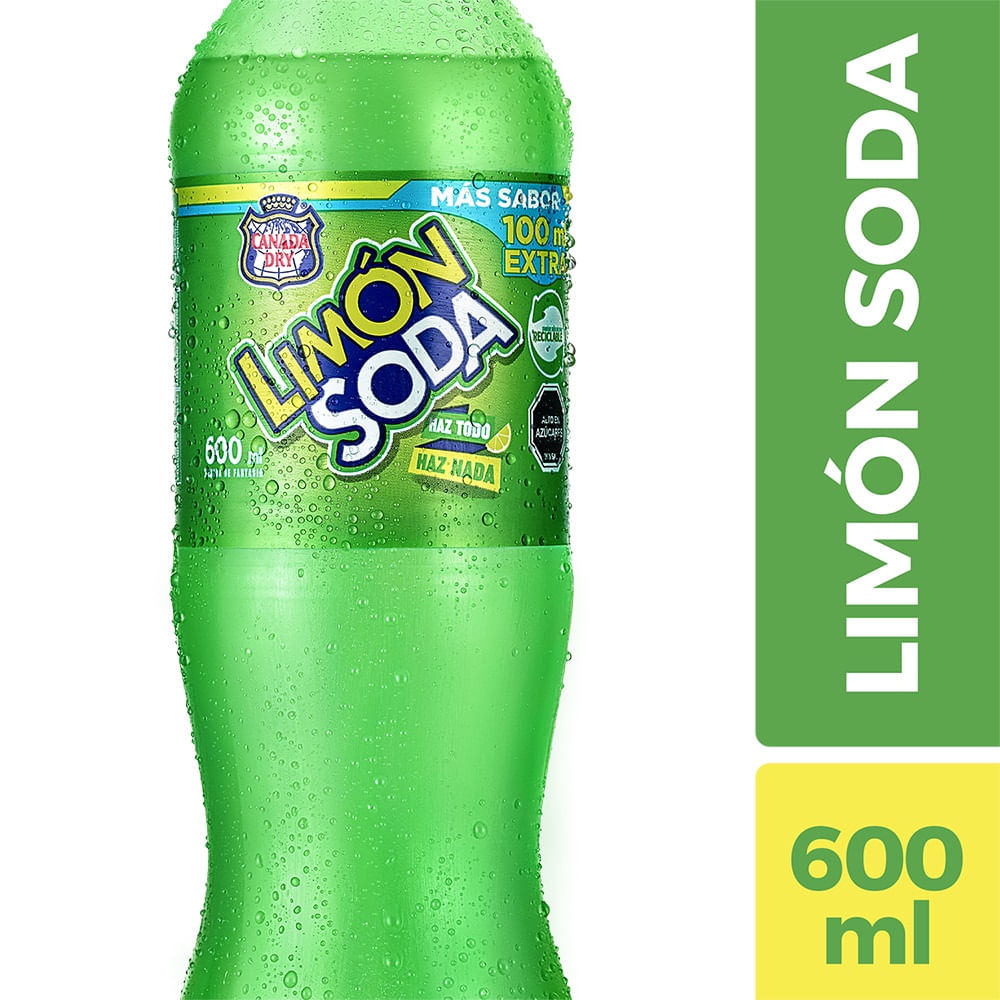 Bebida desechable Limon soda 600 ml
