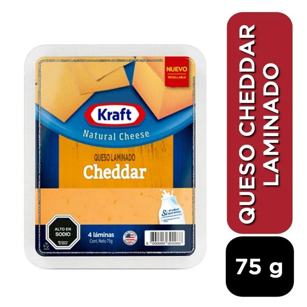 Queso cheddar laminado Kraft 75 g