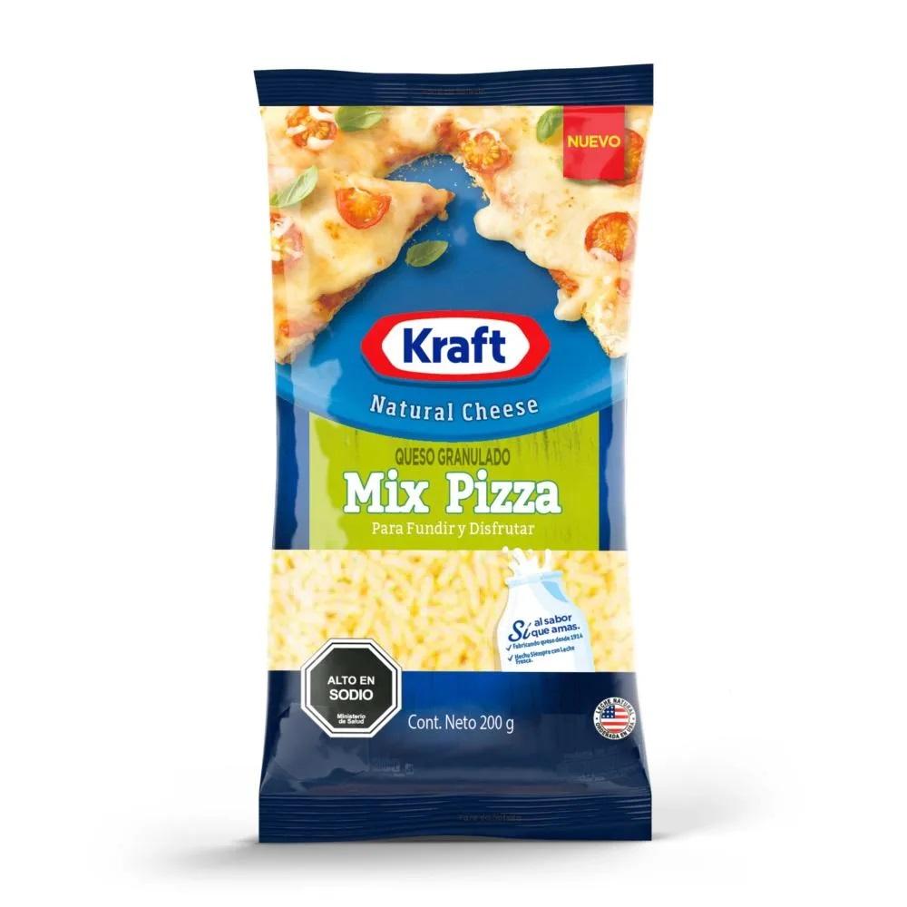 Queso granulado mix pizza Kraft 200 g