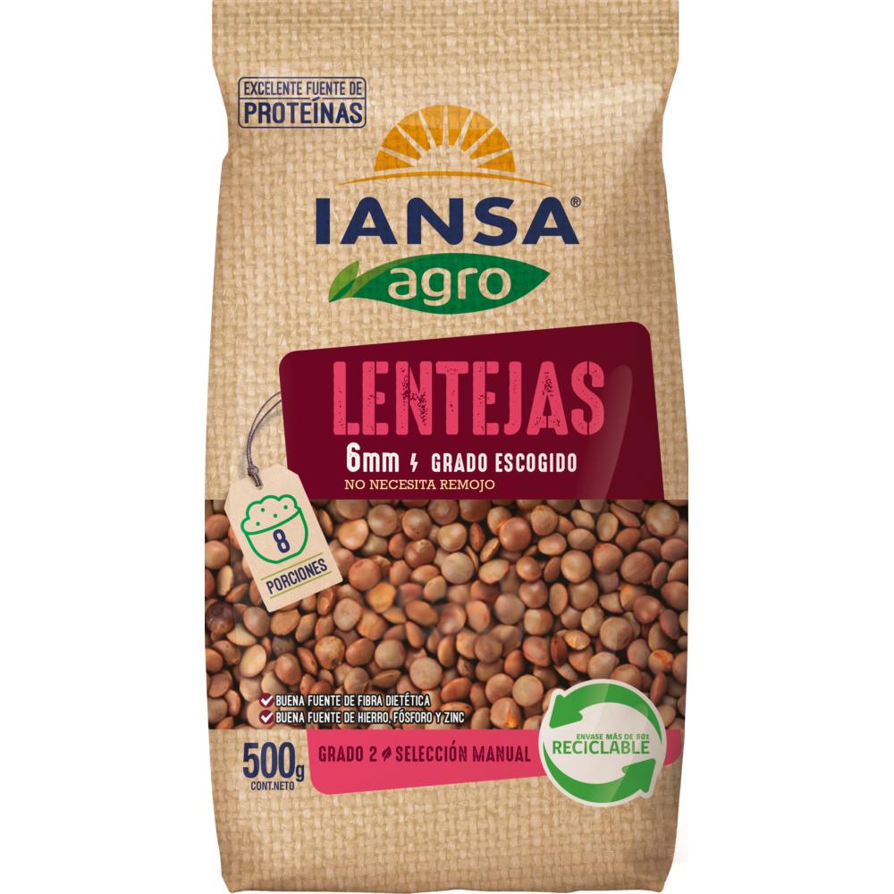 Lentejas 6 mm bolsa Iansa agro 500 g