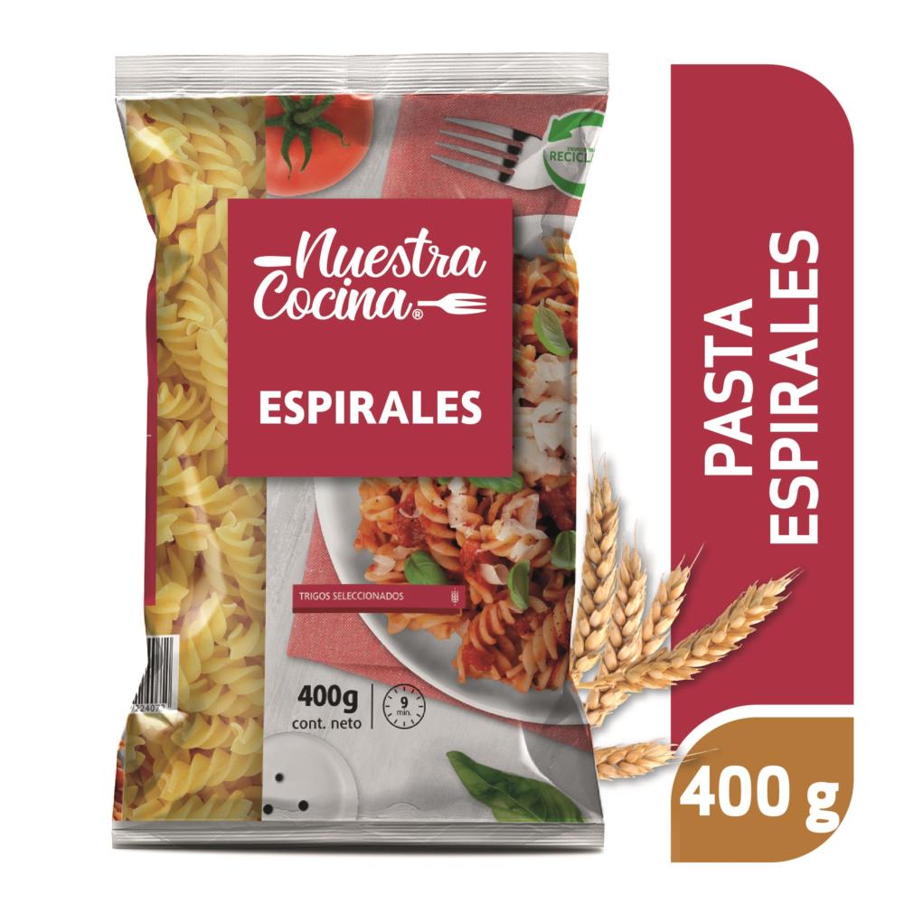 Pasta espirales Nuestra cocina 400 g