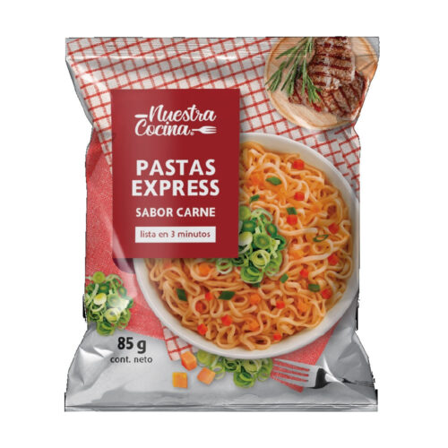 Pasta express sabor carne Nuestra cocina 85 g