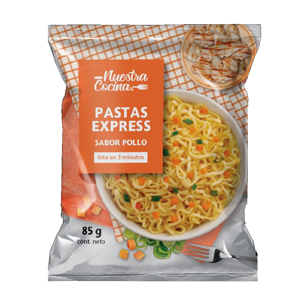 Pasta express sabor pollo Nuestra cocina 85 g