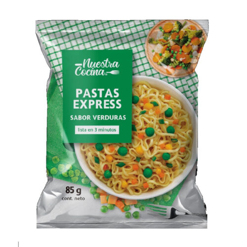 Pasta express sabor verduras Nuestra cocina 85 g