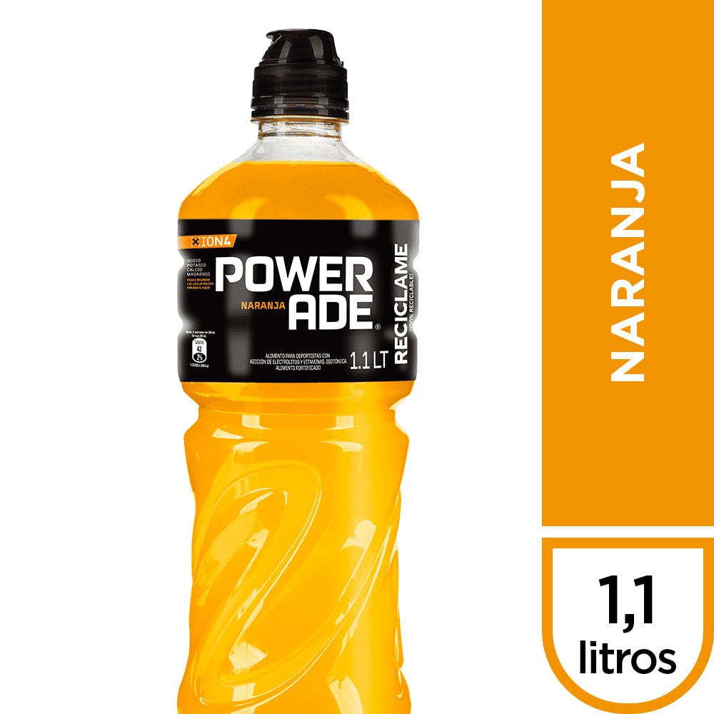 Bebida isotónica naranja Powerade 1.1  L