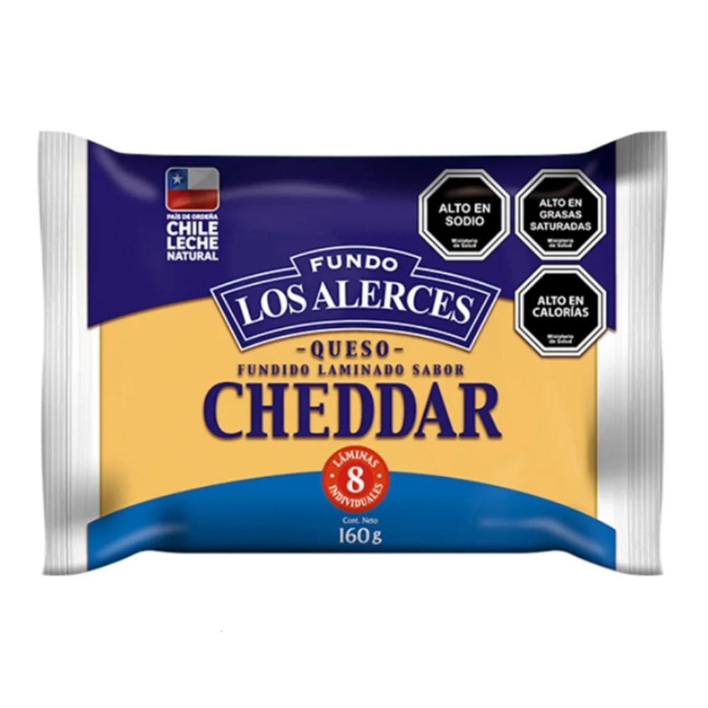 Queso para fundir cheddar Fundo los alerces 160 g