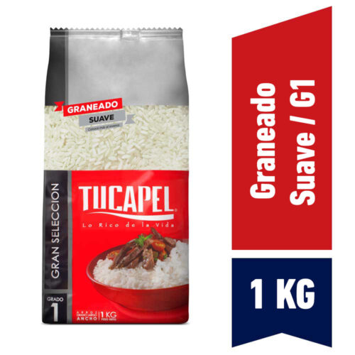 Arroz Tucapel G1 gran selección largo suave 1 Kg