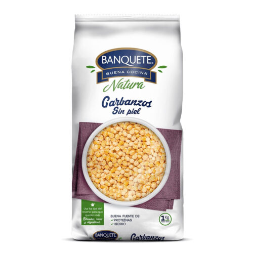Garbanzos sin piel Banquete 1 kg