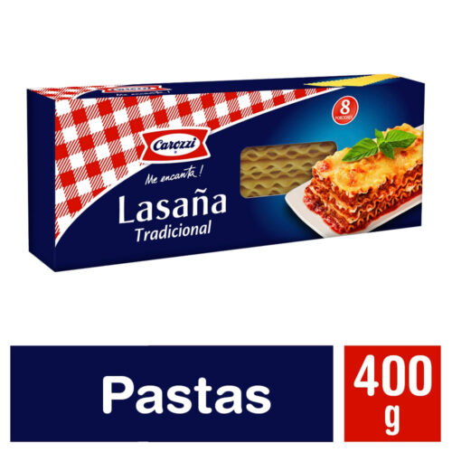 Lasaña tradicional caja Carozzi 400 g