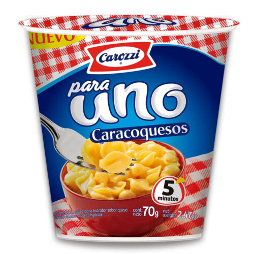 Pasta caracoquesos para uno Carozzi 70 g