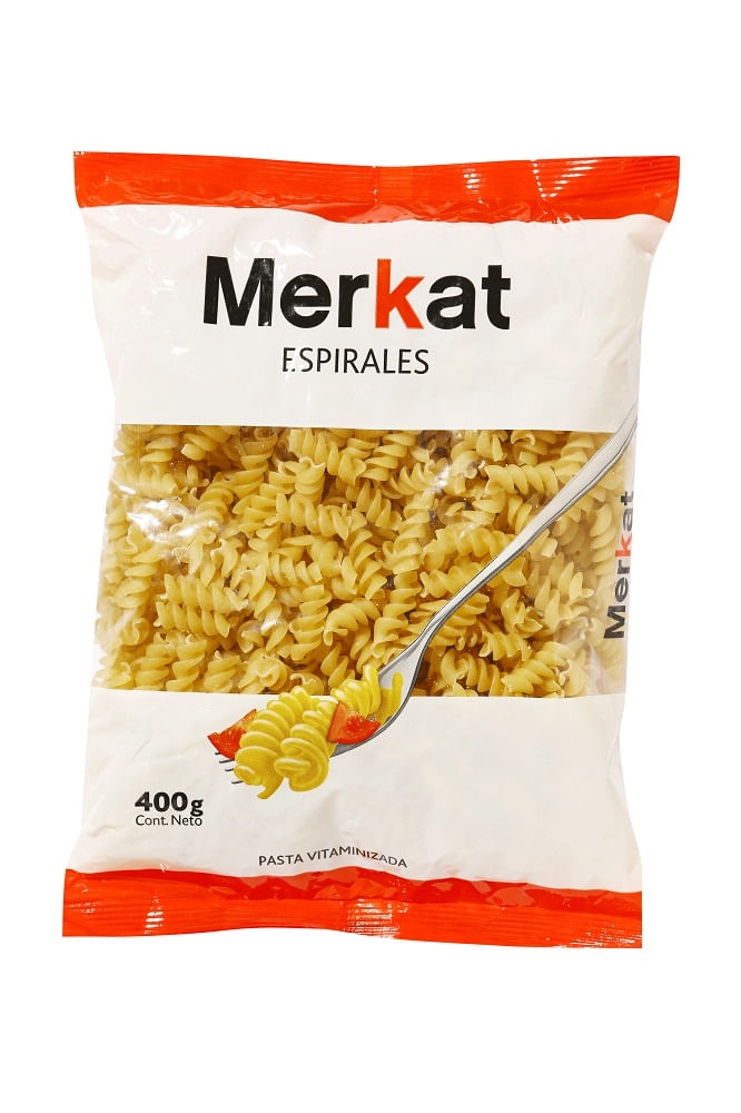 Pasta espirales Merkat 400 g