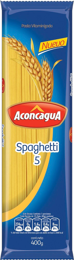 Pasta spaghetti n°5 Aconcagua 400 g