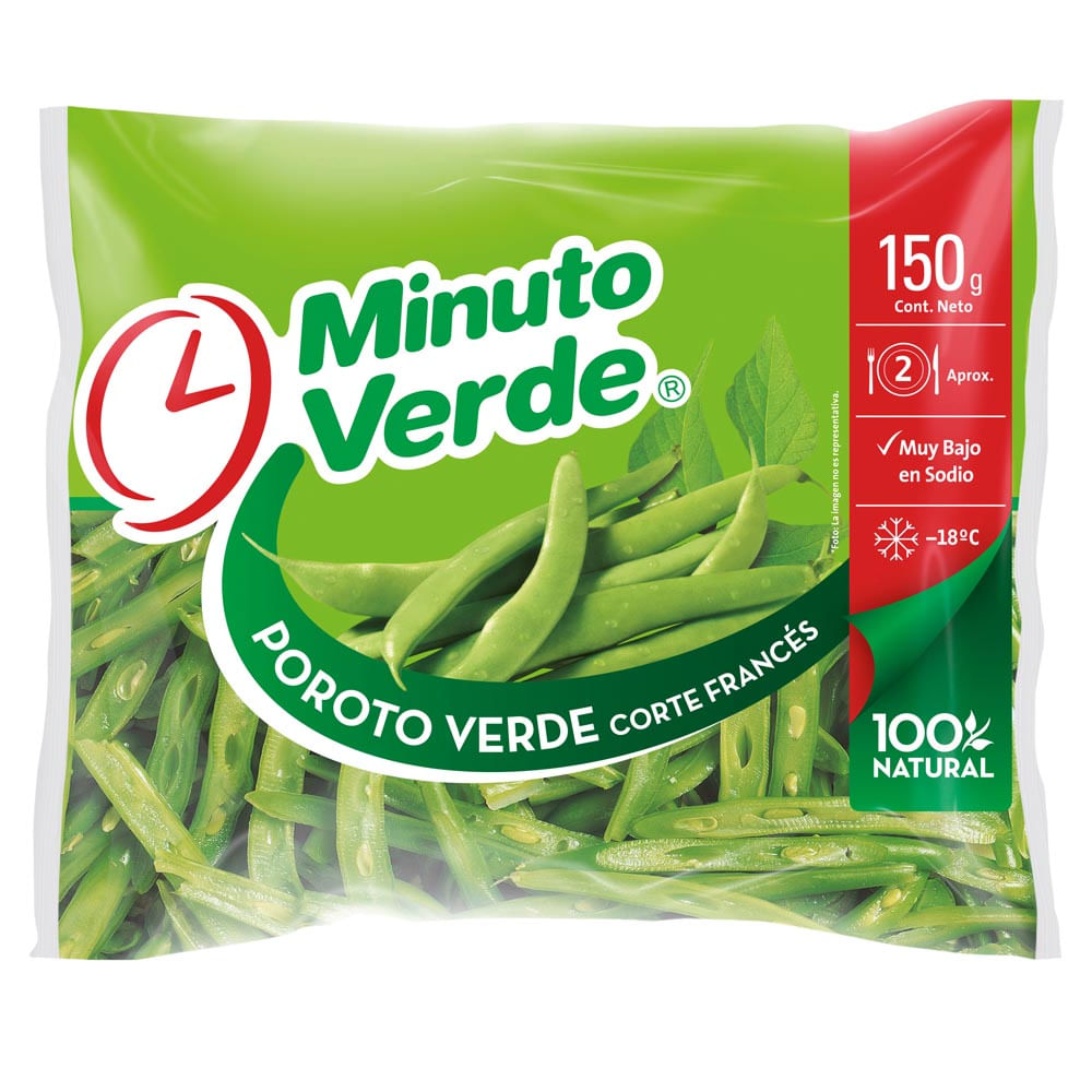 Poroto verde corte francés Minutos verde 150 g