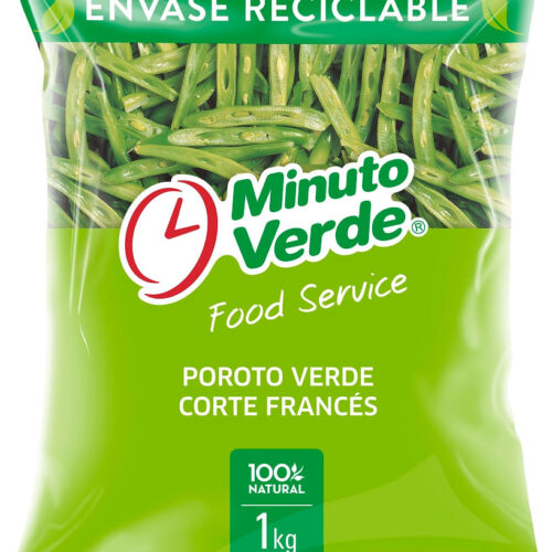 Porotos verdes congelados Minuto Verde corte francés food service 1 Kg