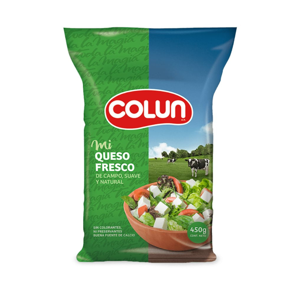 Queso fresco bolsa Colun 450 g