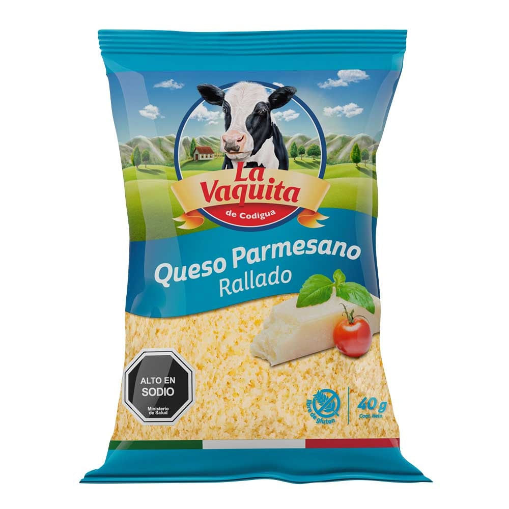 Queso parmesano rallado La vaquita 40 g