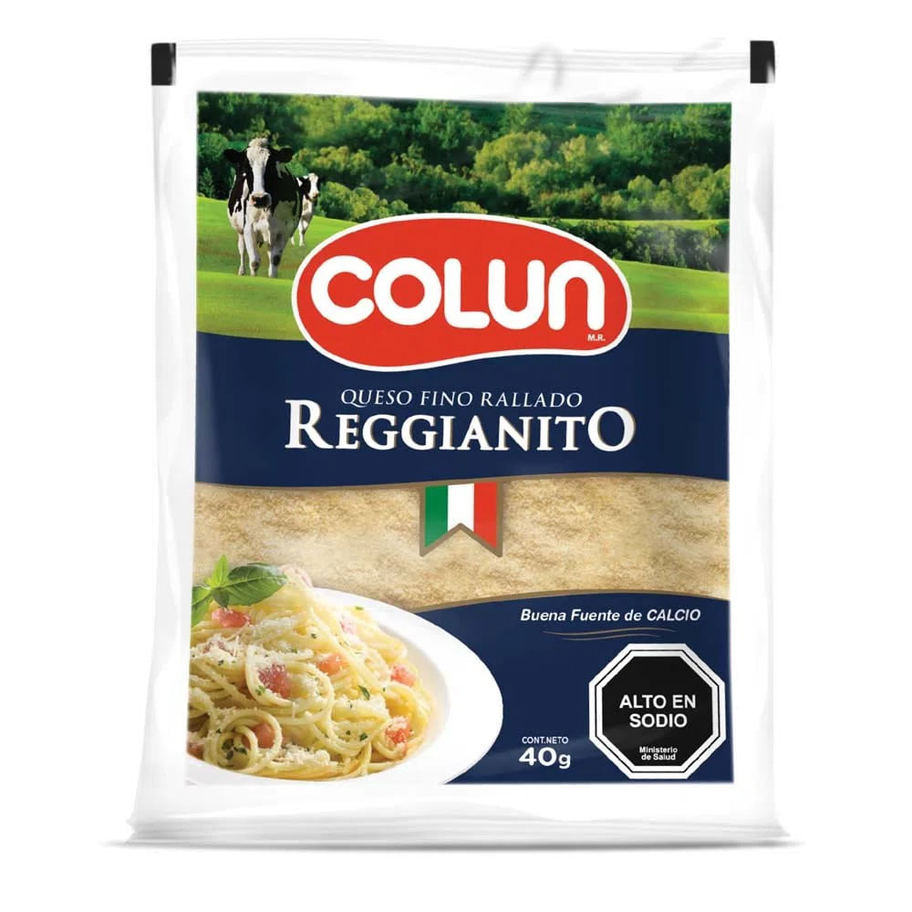 Queso reggianito rallado Colun 40 g