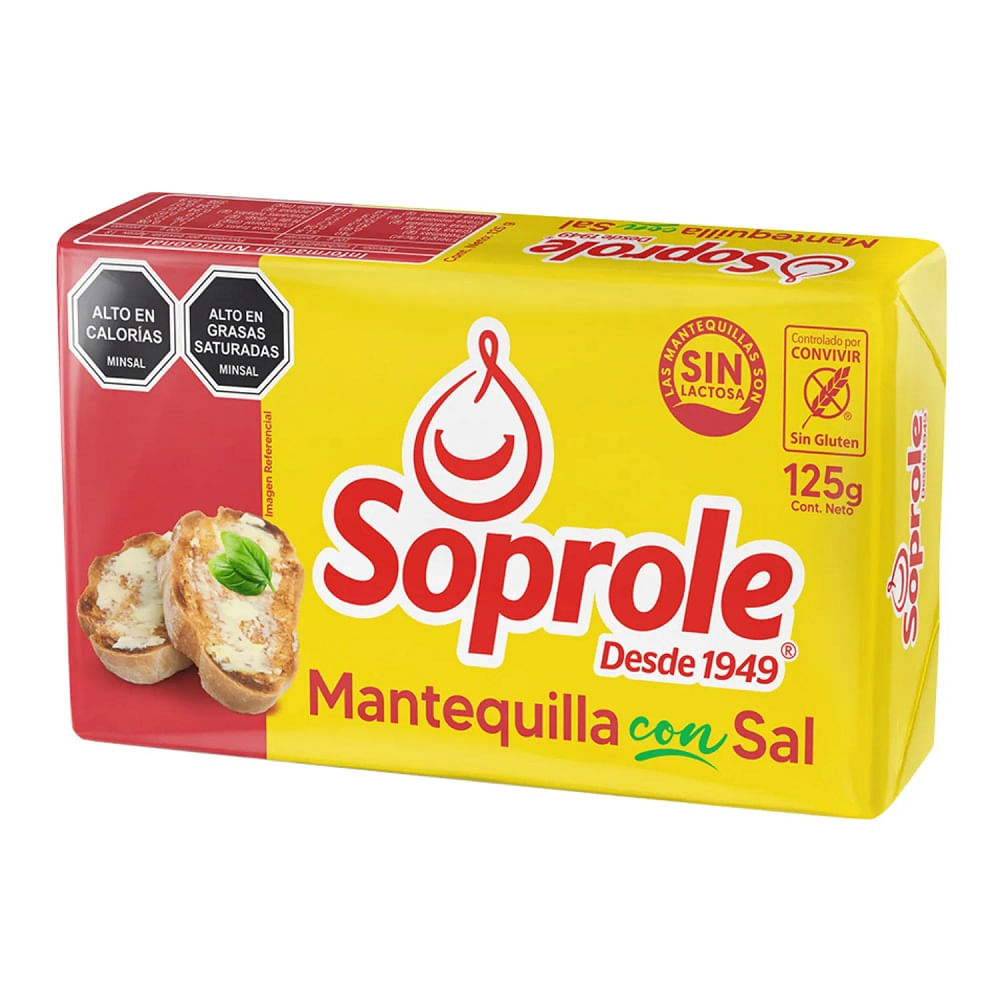 Mantequilla Soprole con sal 125g
