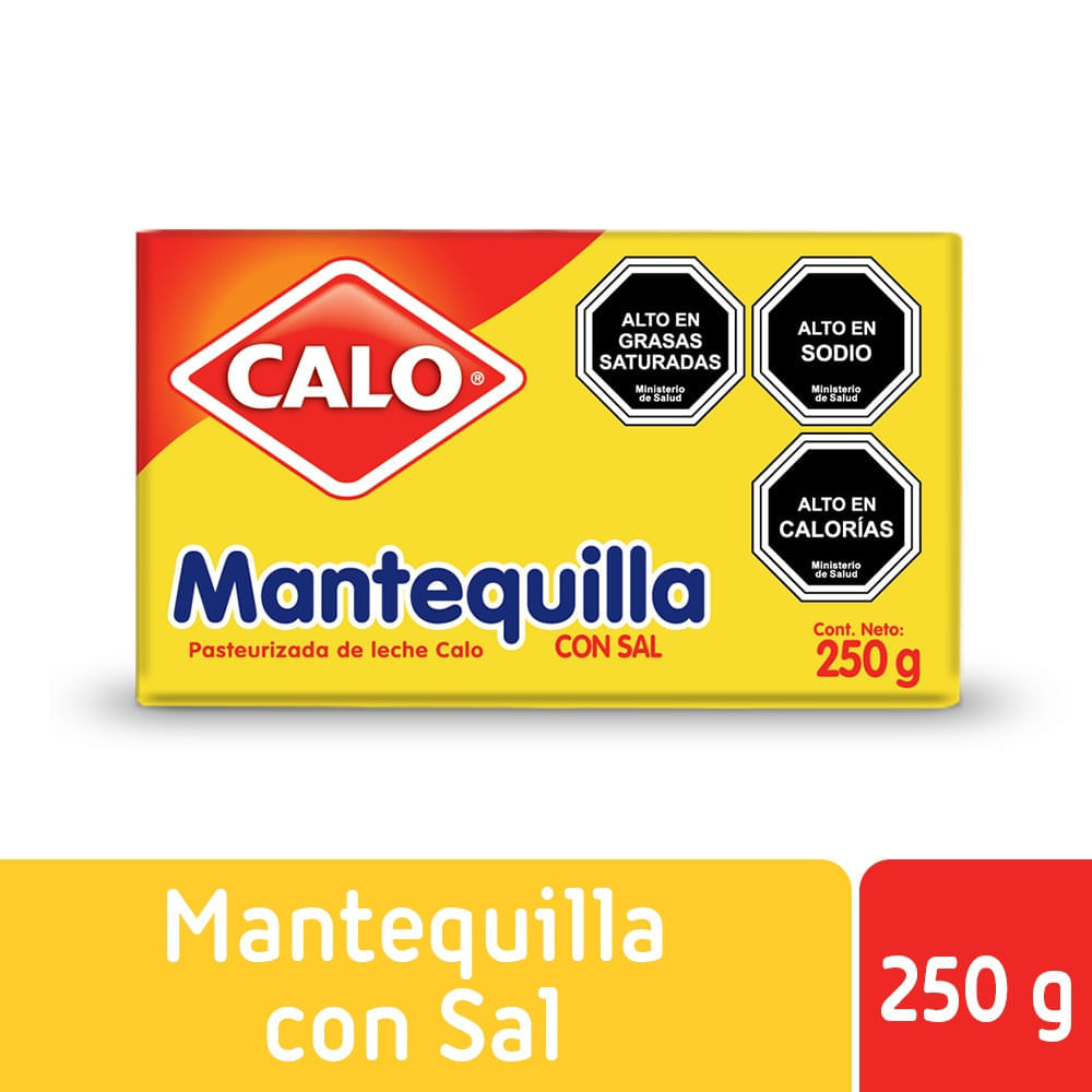 Mantequilla Calo con sal pan 125g