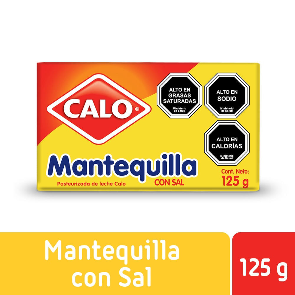 Mantequilla calo con sal pan 125g