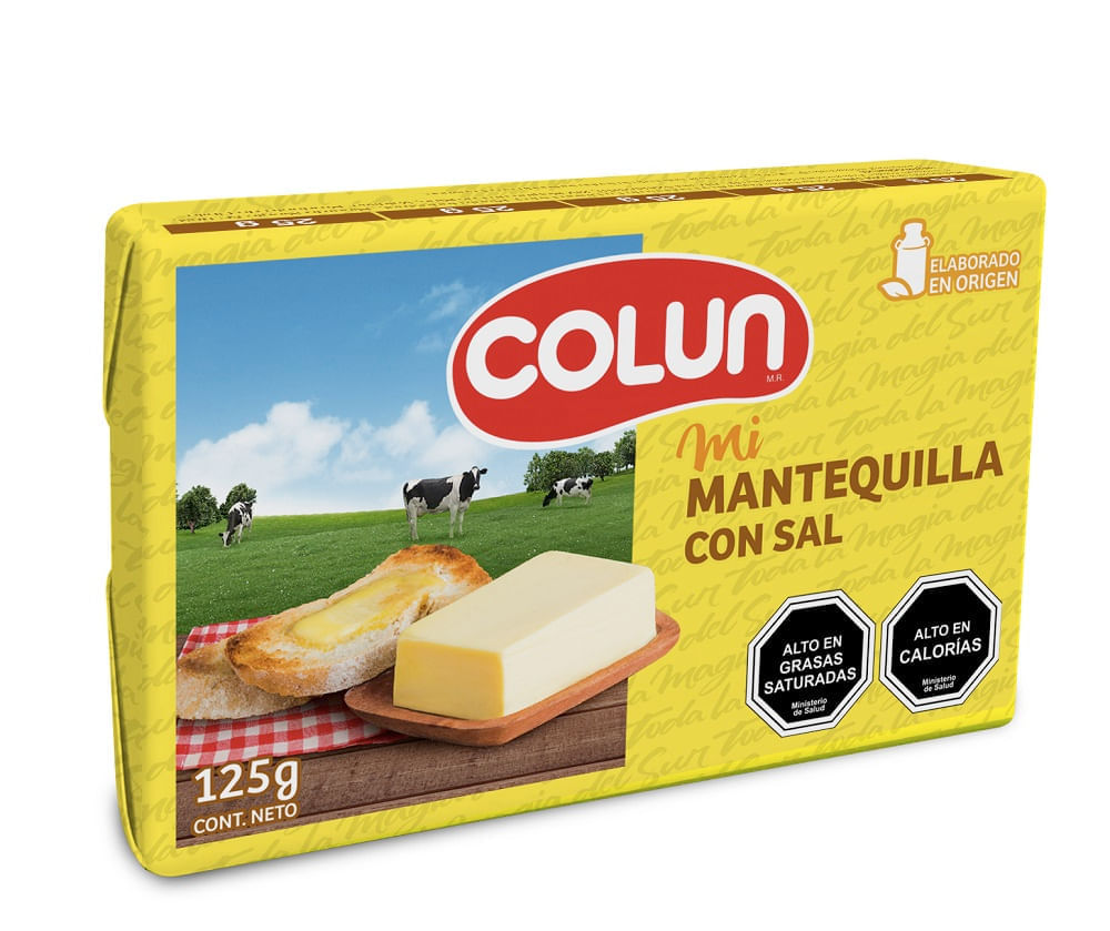 Mantequilla colun con sal pan 125g