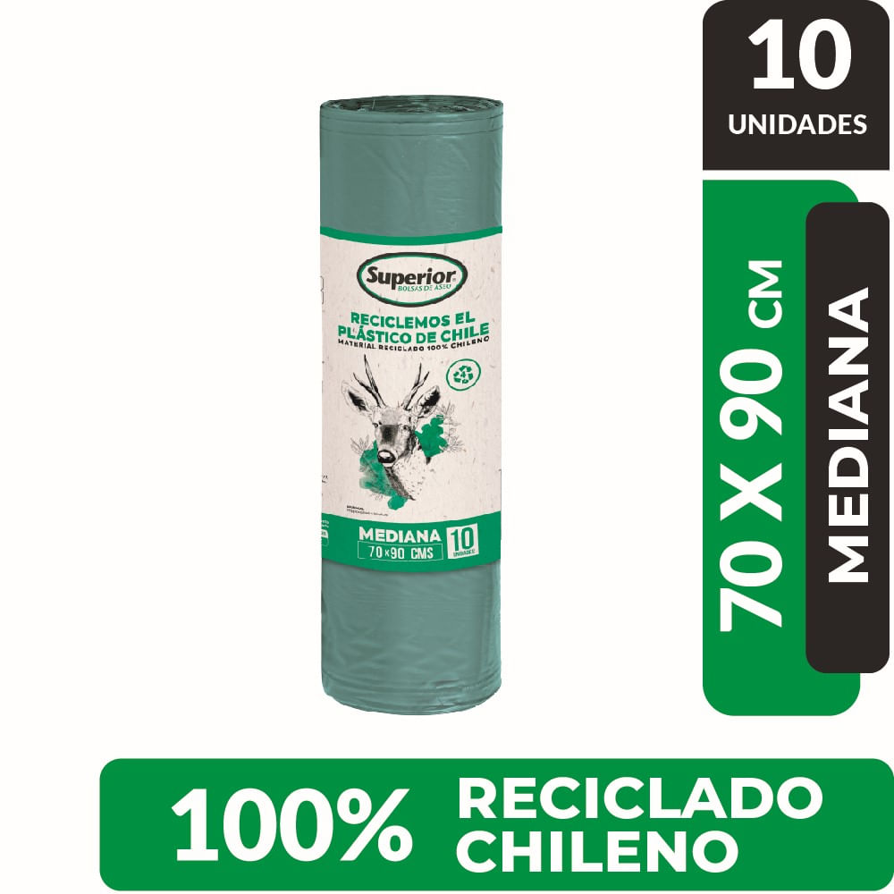 Bolsa de basura 70 cm x 90 cm rollo