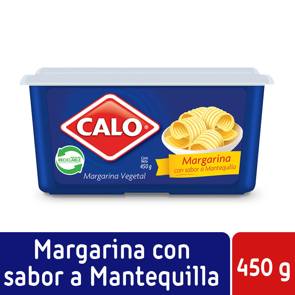 Margarina calo con leche pote 450g