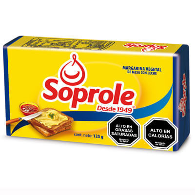 Margarina soprole con leche pan 125 g