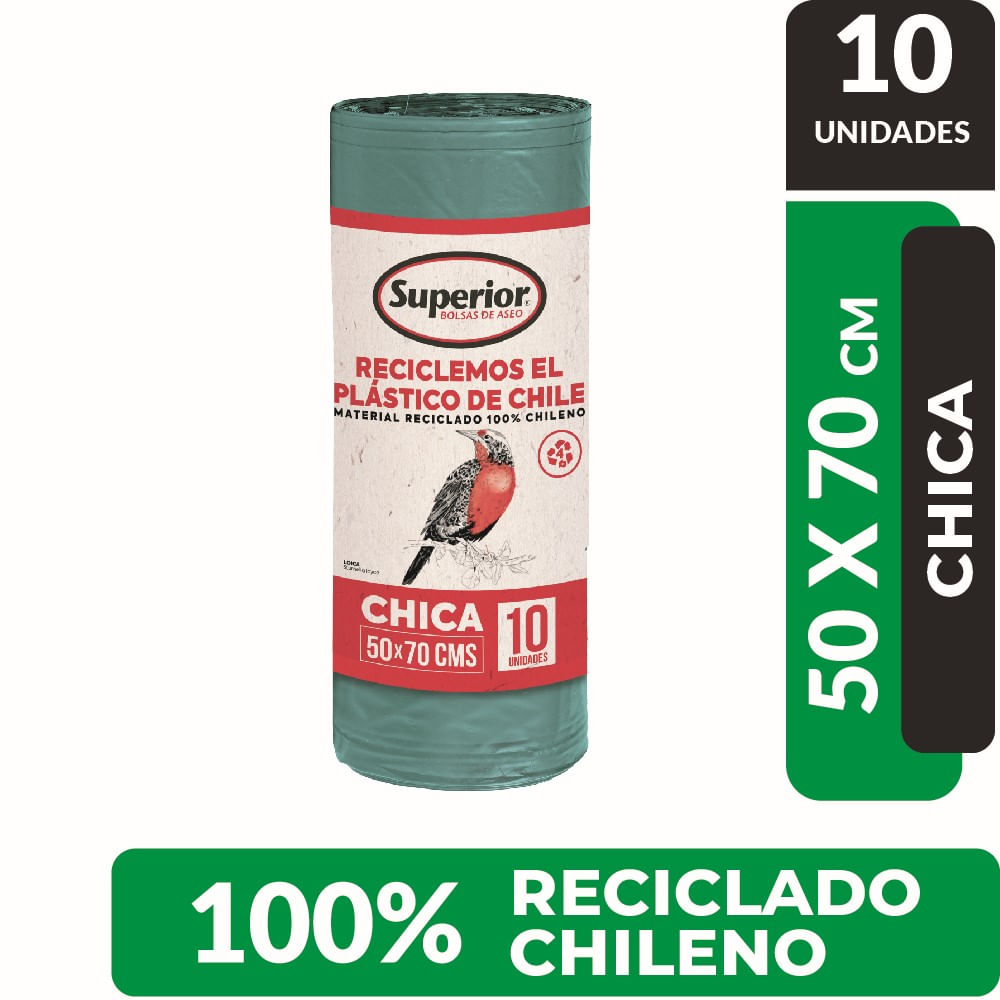 Bolsa de basura 50 cm x 70 cm rollo