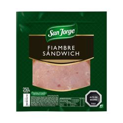 Fiambre Jamón Sándwich San Jorge 250 g